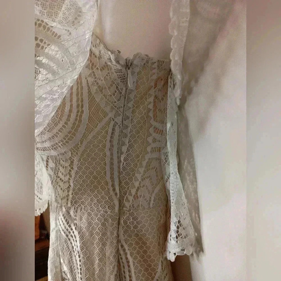 Lulu's Whispering Lace elegant Dreams maxi dress (#840) - Picture 4 of 10